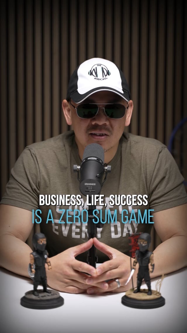 Podcast guest at a broadcast microphone